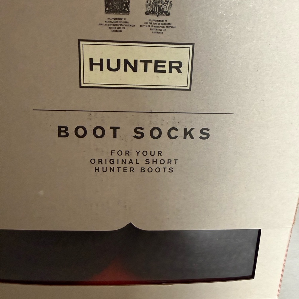 Hunter Half Cardigan Boot Sock - Black